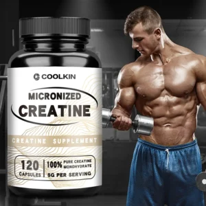 Micronized Creatine Capsules - Creatine Monohydrate Muscle Growth & Strength - 120 Capsules