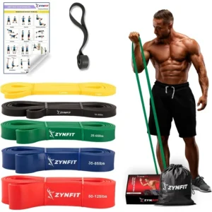 Resistance Bands Set with Door Anchor, 5-Level