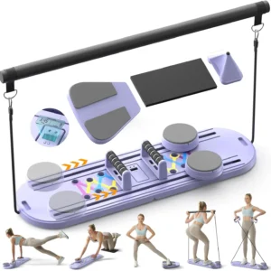 Foldable Pilates Reformer Set with Ab Core Trainer